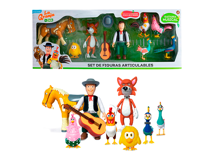 SET DE FIGURAS ARTICULABLES LA GRANJA DE ZENON GZM-9C - 1