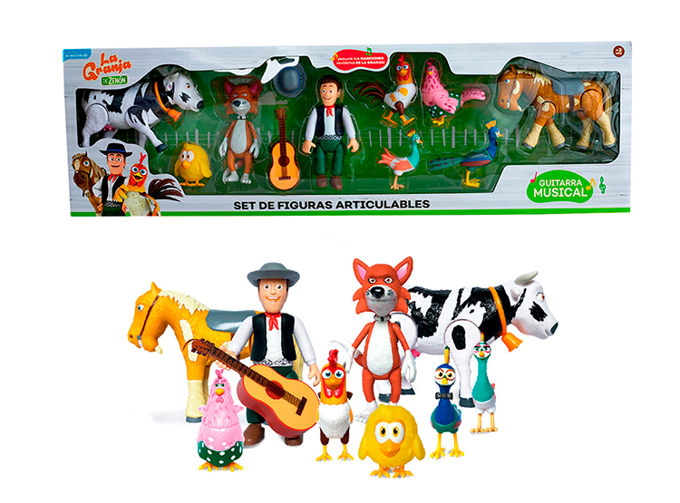 SET DE FIGURAS ARTICULABLES LA GRANJA DE ZENON GZM-10 - 1