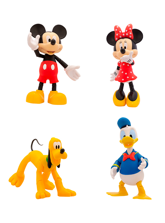 SET DE FIGURAS ARTICULABLES FAMILIA DISNEY MICKEY MOUSE MM1-4 - 2