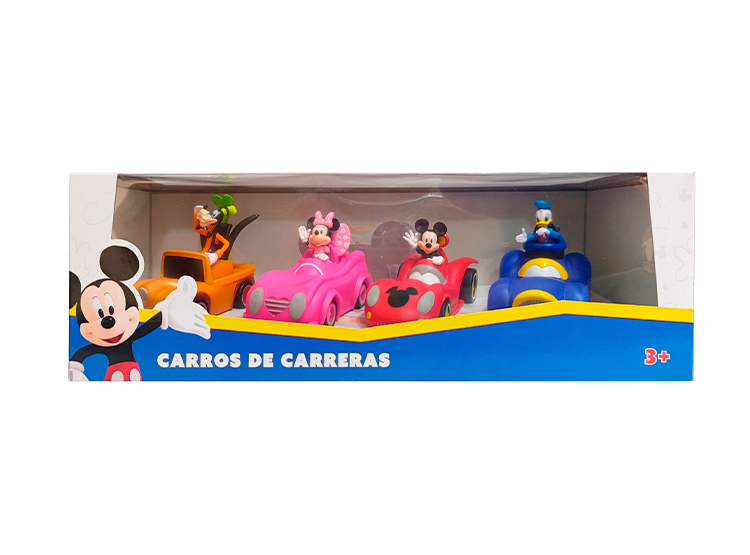 SET COCHES RODADA LIBRE X 4 PCS MICKEY MOUSE MCK-C1GD - 2