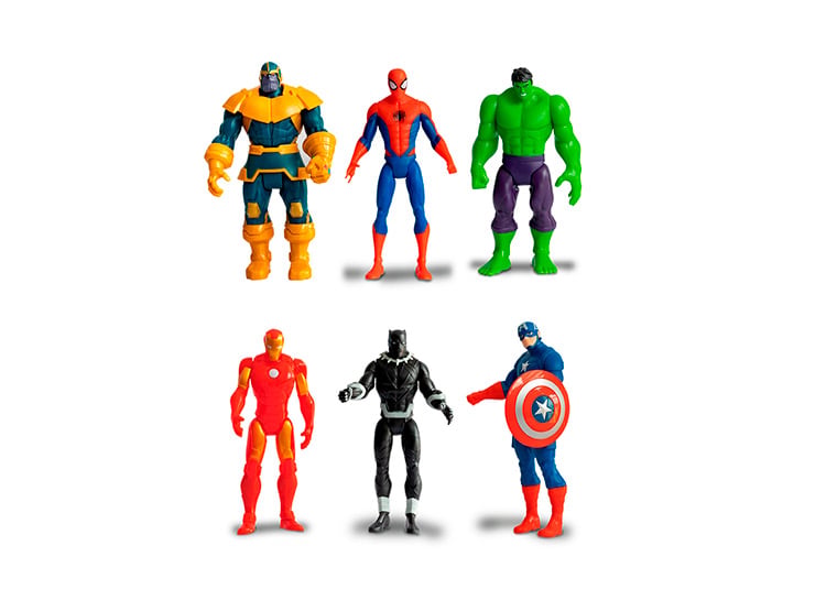 SET DE FIGURAS ARTICULABLES AVENGERS MARVEL-M6 - 2