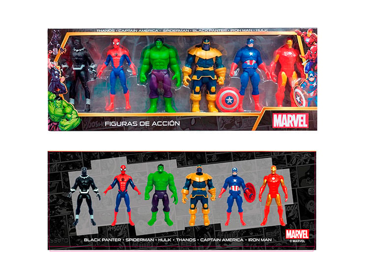 SET DE FIGURAS ARTICULABLES AVENGERS MARVEL-M6 - 3