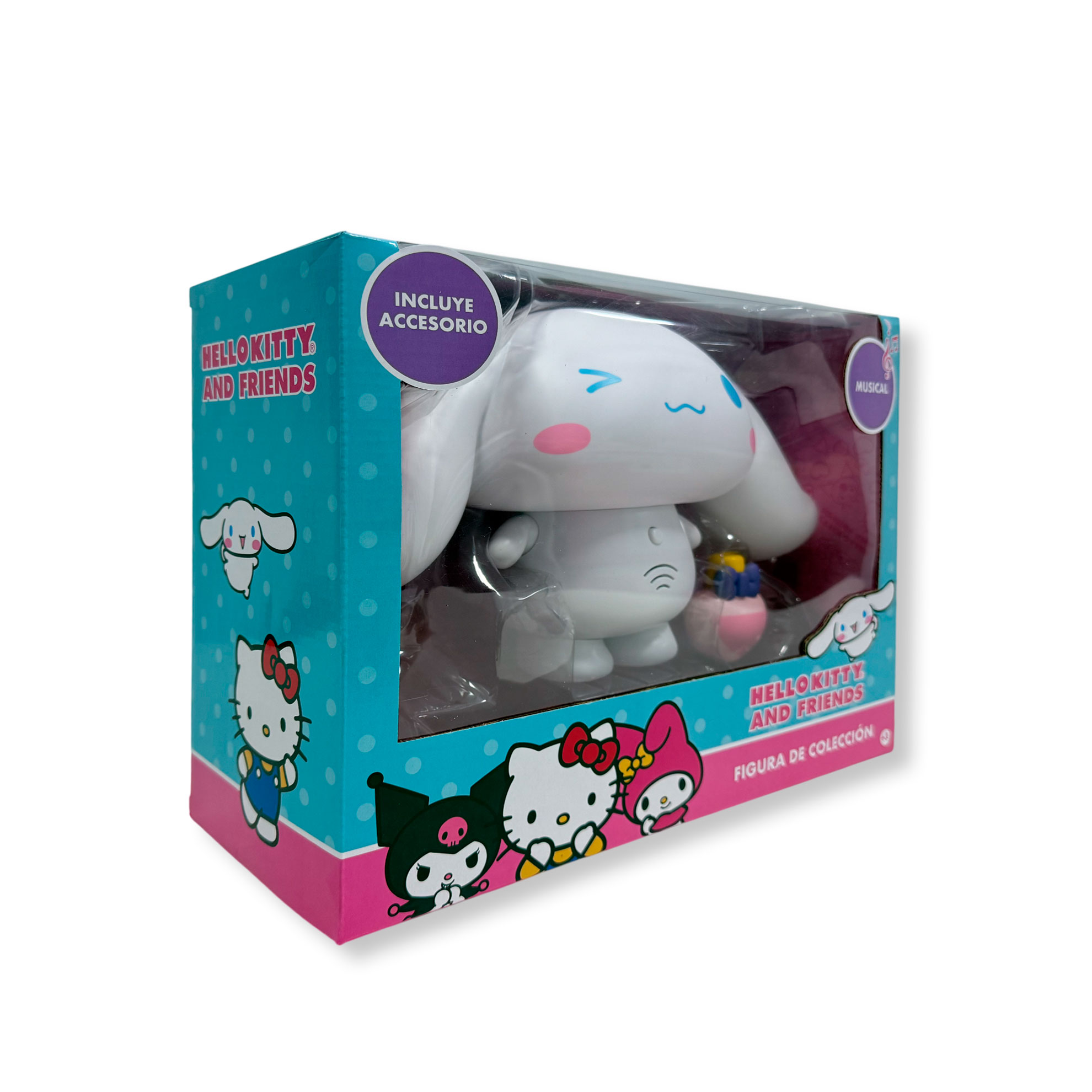 FIGURA MUSICAL DE CINNAMOROLL SANRIO HKF-M1C - 3