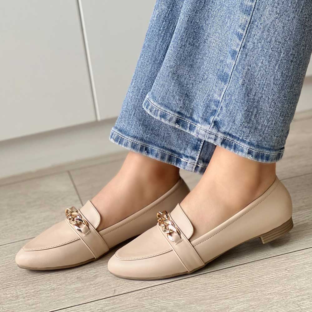 BALERINA BEIGE ELIZA PARA MUJER TENDENCIA - 1