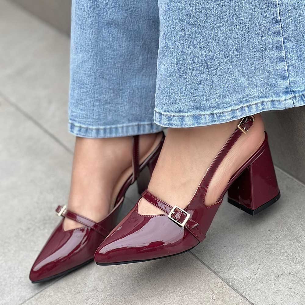 ESTILETO BURDEO ELENA PARA MUJER TENDENCIA - 1