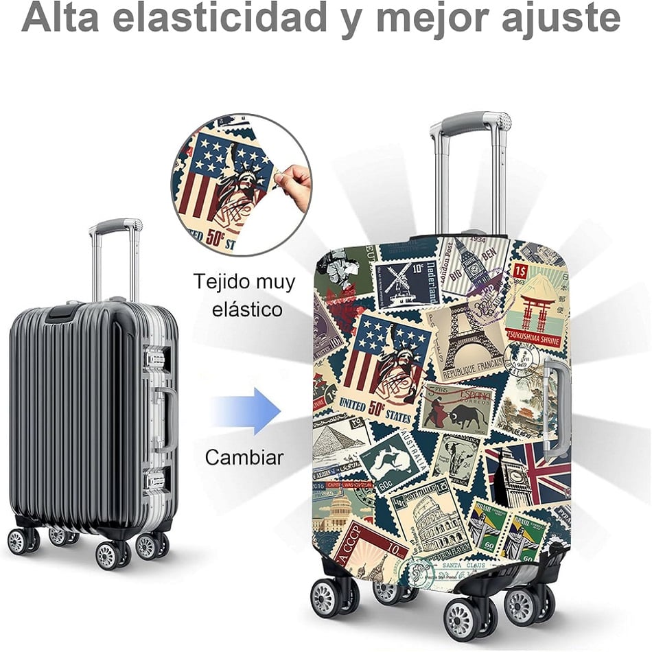 FUNDA PROTECTORA PARA MALETA ANTIRAYAS ANTIPOLVO - TALLA L - 2