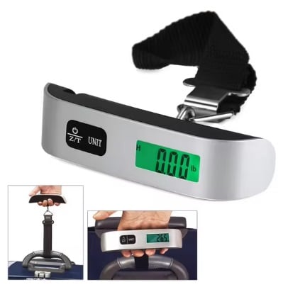 BALANZA DIGITAL PROFESIONAL PORTATIL PARA MALETAS HASTA 50KG - 2