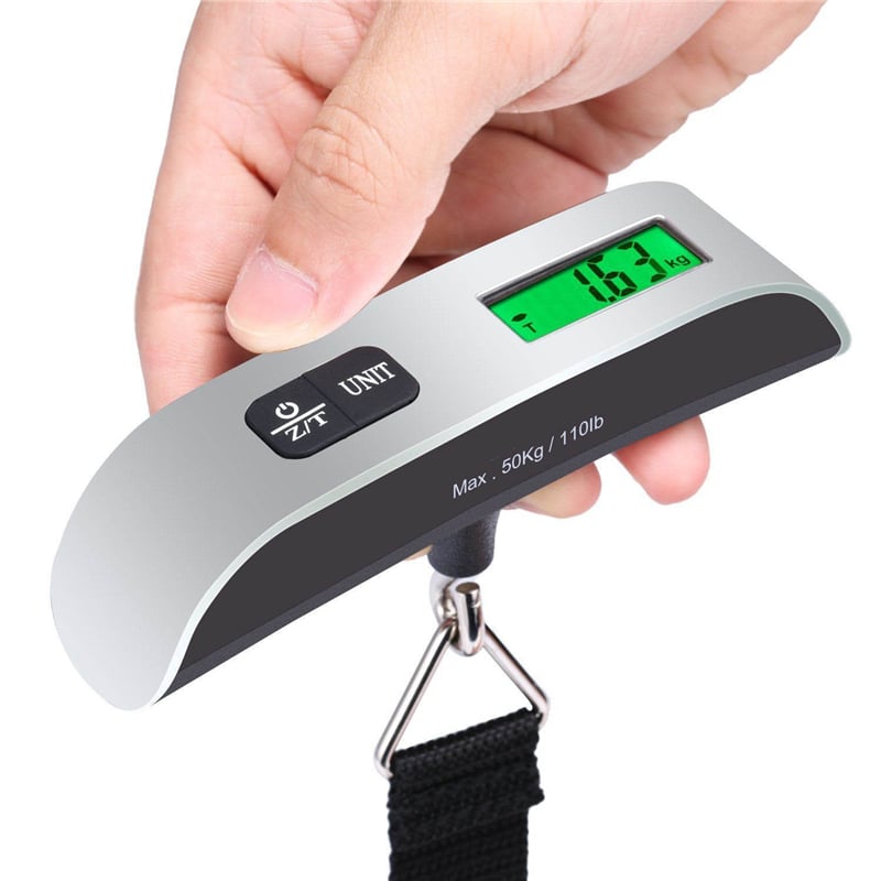 BALANZA DIGITAL PROFESIONAL PORTATIL PARA MALETAS HASTA 50KG - 5