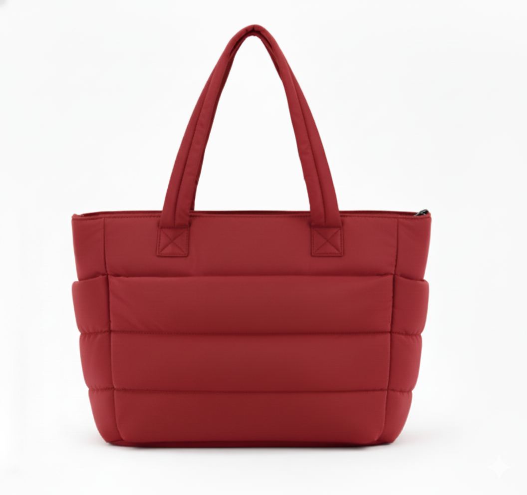 BOLSOS PUFFER TIPO TOTE BAGS PARA DAMA PORTALAPTOP - 2