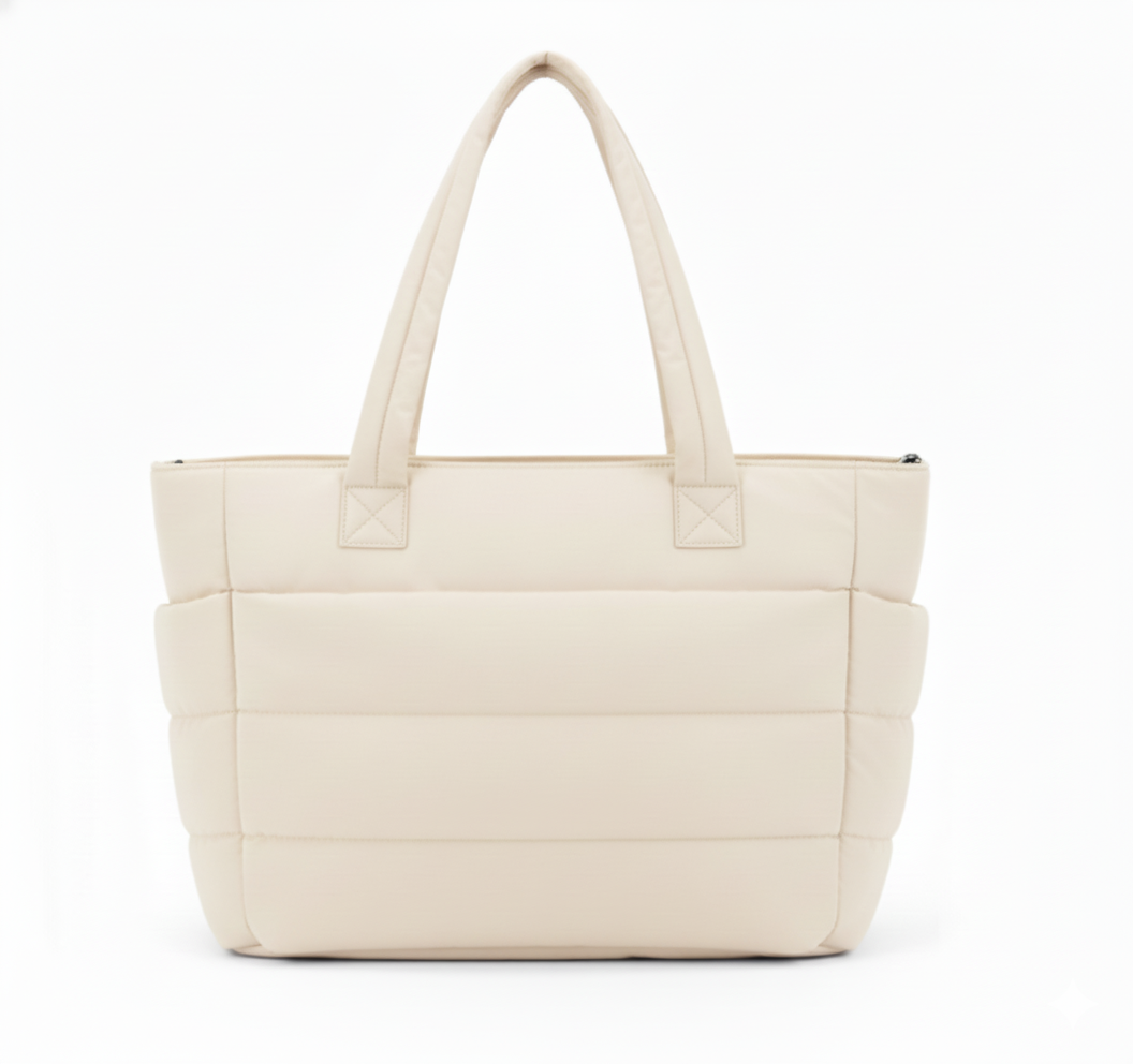 BOLSOS PUFFER TIPO TOTE BAGS PARA DAMA PORTALAPTOP - 2