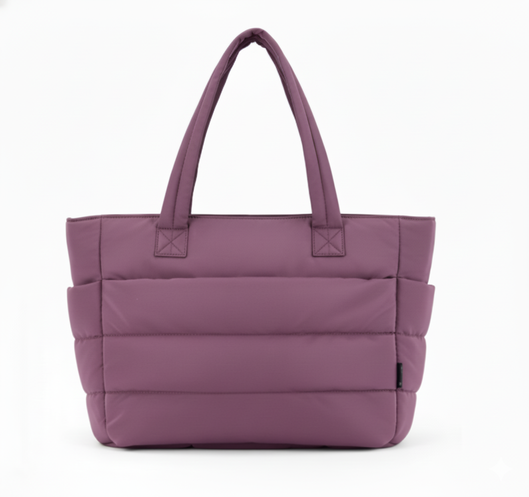 BOLSOS PUFFER TIPO TOTE BAGS PARA DAMA PORTALAPTOP - 2