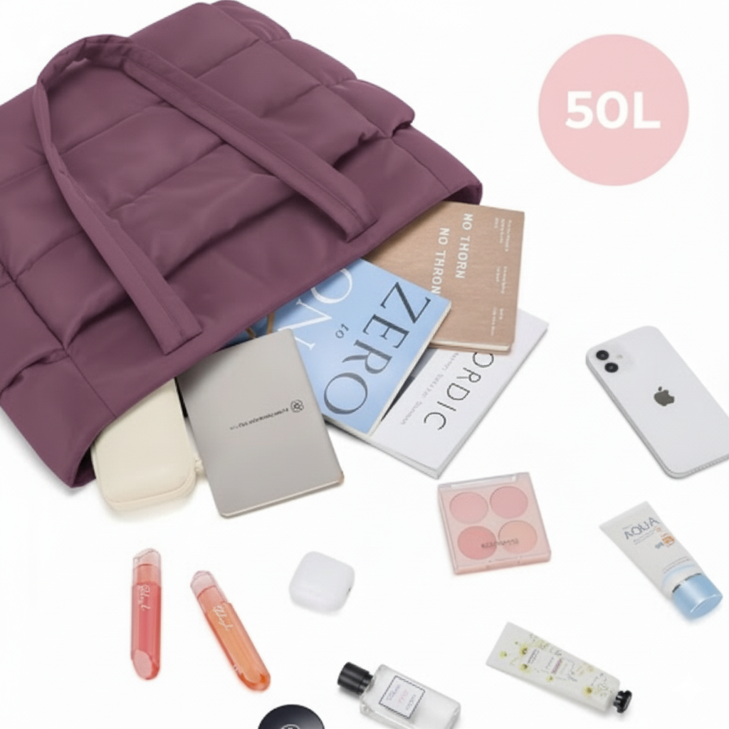 BOLSOS PUFFER TIPO TOTE BAGS PARA DAMA PORTALAPTOP - 3