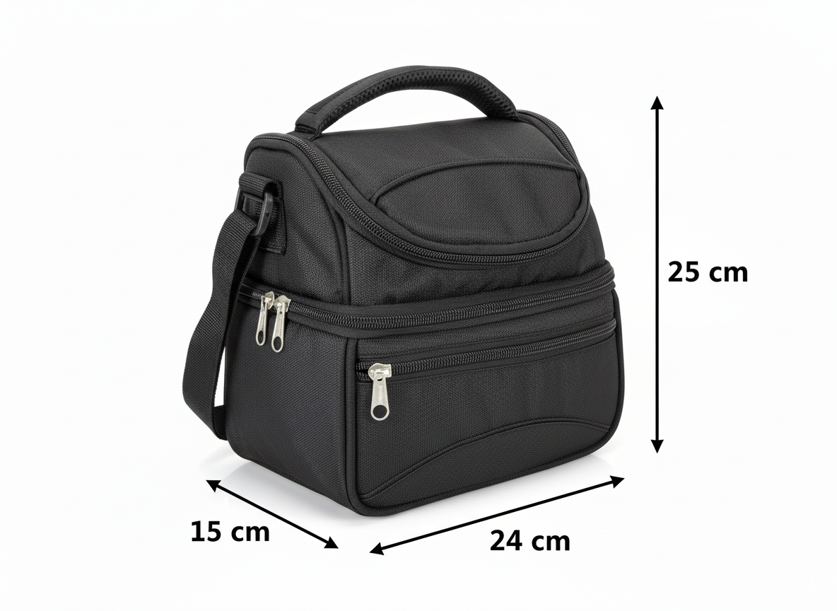 LONCHERA TERMICA DOBLE COMPARTIMIENTO RESISTENTE E IMPERMEABLE - 2