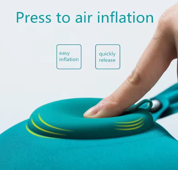ALMOHADA PARA VIAJE O COLLARIN - INFLABLE CON BOMBA DE AIRE - 5