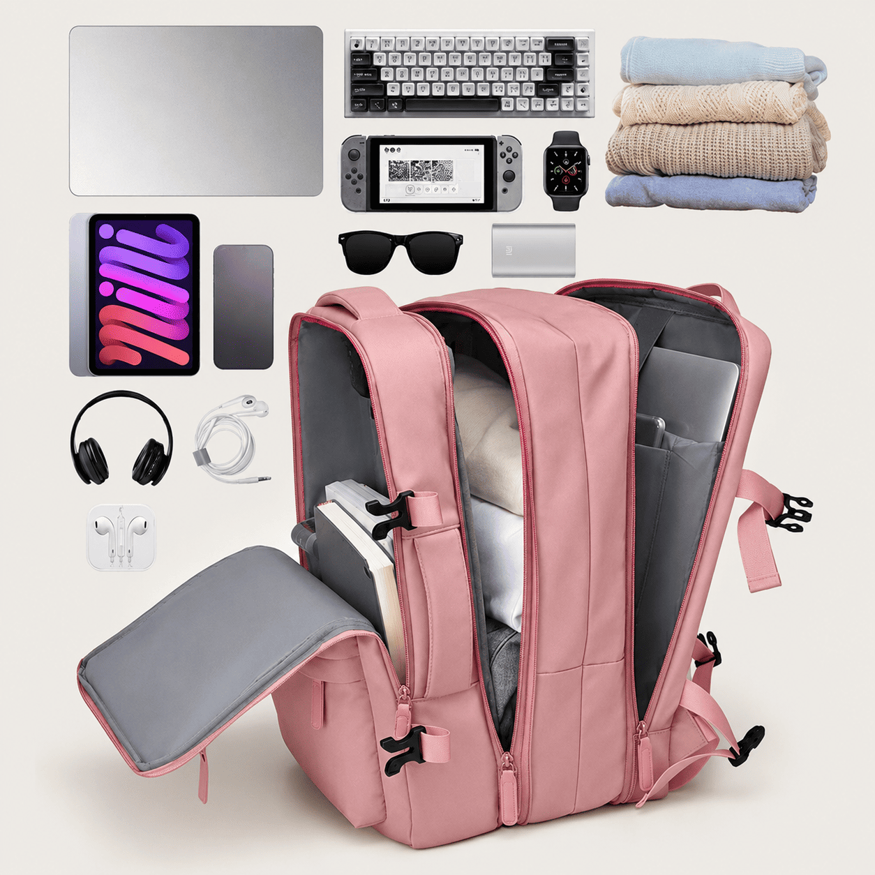MOCHILA VIAJERA EXPANDIBLE PRO PARA EQUIPAJE DE MANO - 2