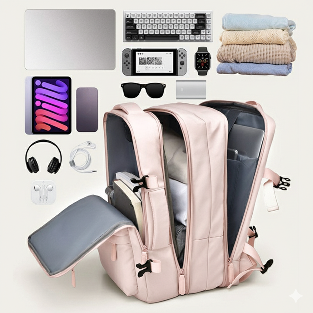 MOCHILA VIAJERA EXPANDIBLE PRO PARA EQUIPAJE DE MANO - 3