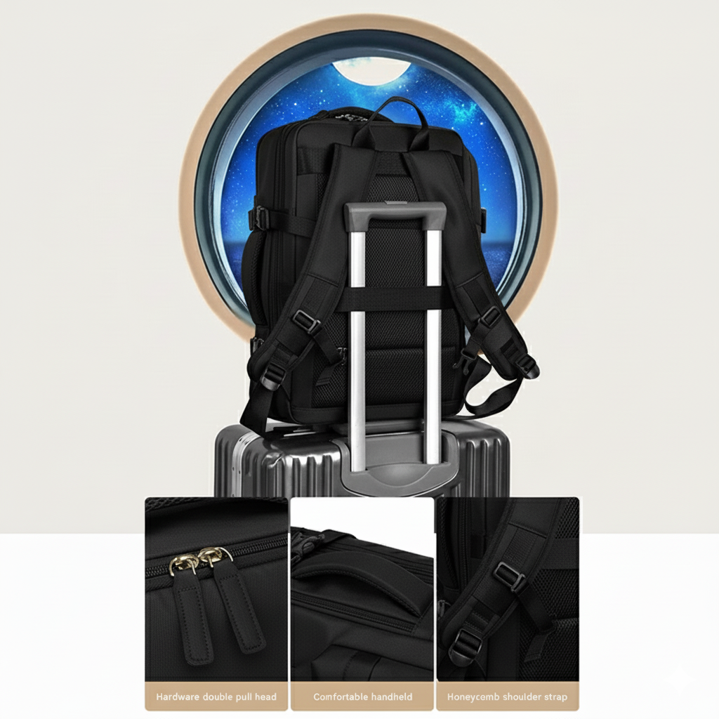 MOCHILA VIAJERA EXPANDIBLE PRO PARA EQUIPAJE DE MANO - 4