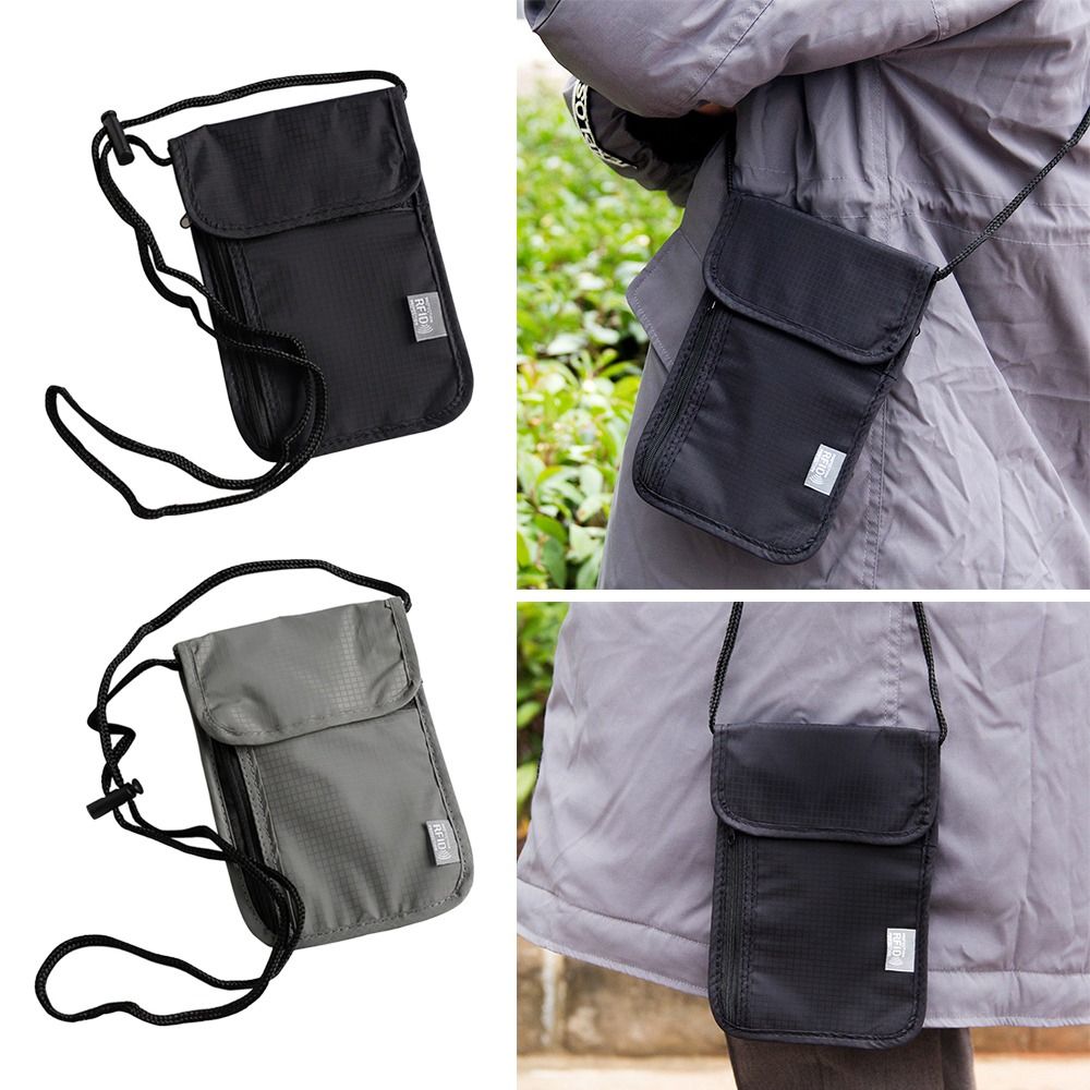 MORRAL PORTA PASAPORTE PLANO DE VIAJE IMPERMEABLE - 3
