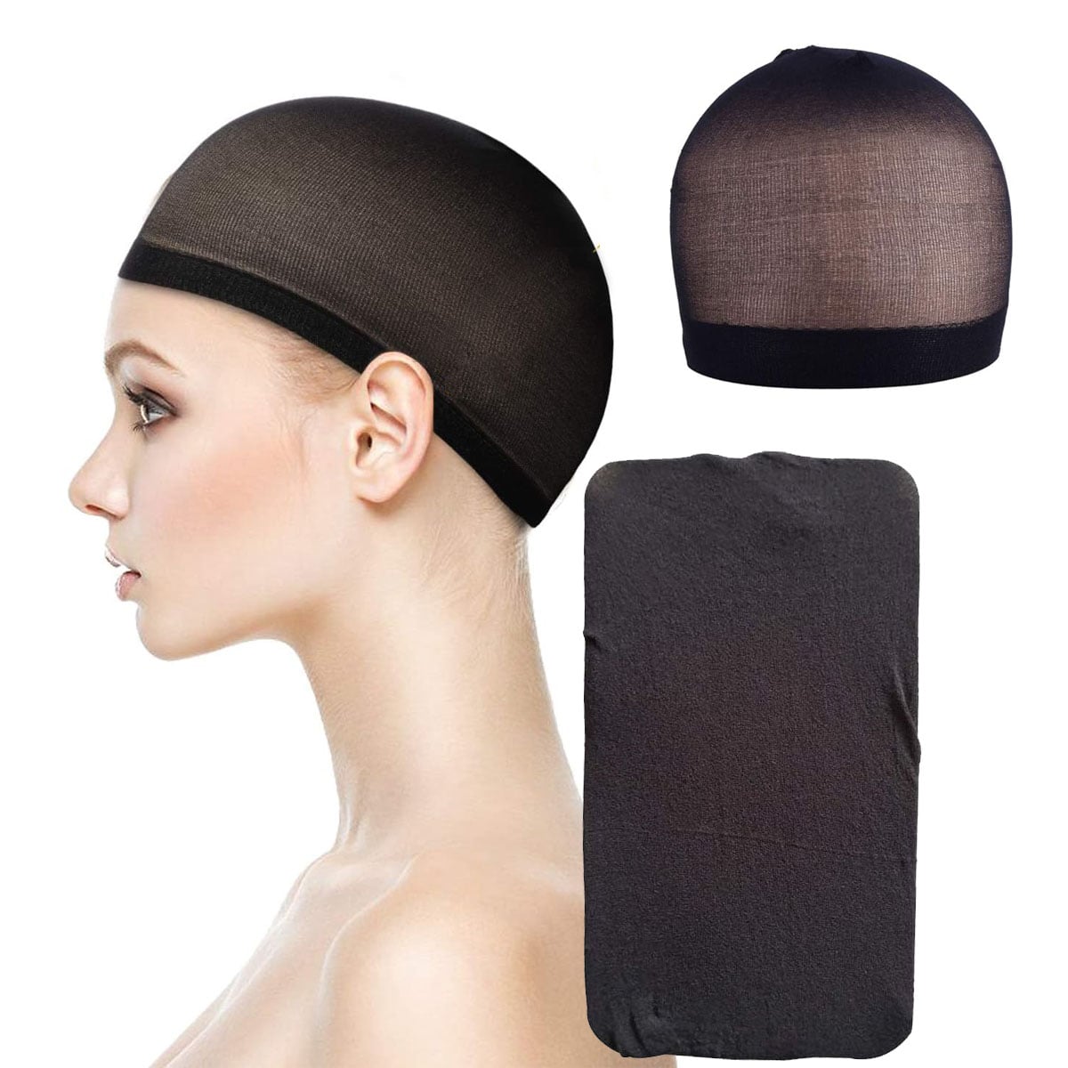 REDECILLA PARA EL CABELLO 3 PACKS, MALLA ELASTICA, WIG CAP, GORRO PARA PELUCAS - 2