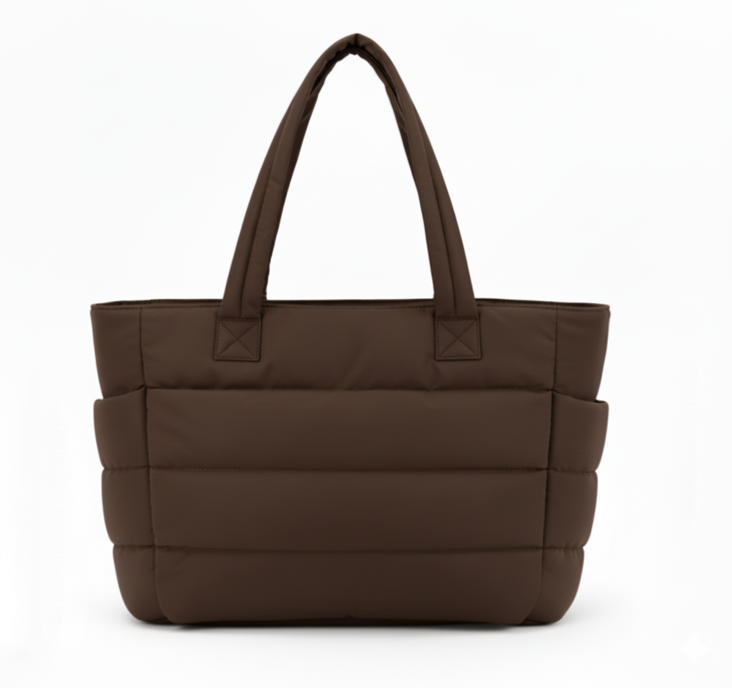 BOLSOS PUFFER TIPO TOTE BAGS PARA DAMA PORTALAPTOP - 2