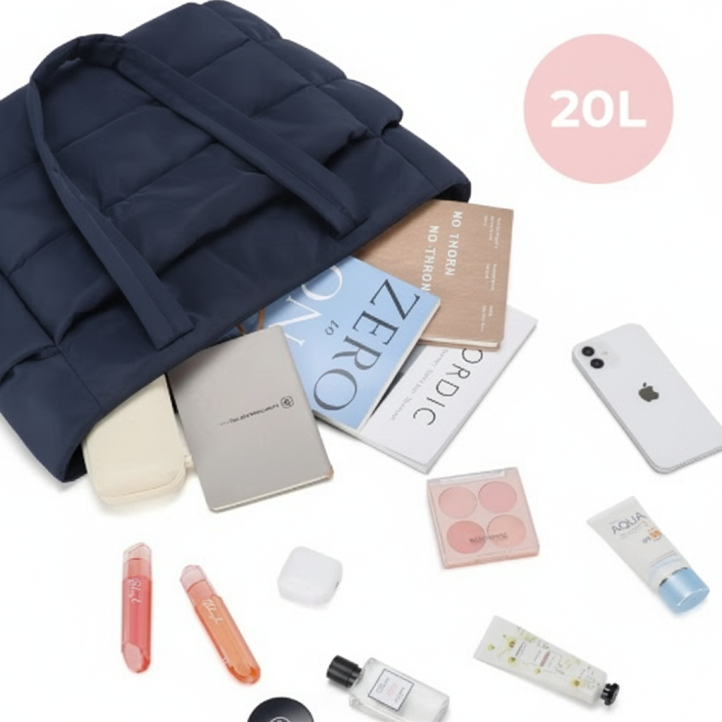 BOLSOS PUFFER TIPO TOTE BAGS PARA DAMA PORTALAPTOP - 3