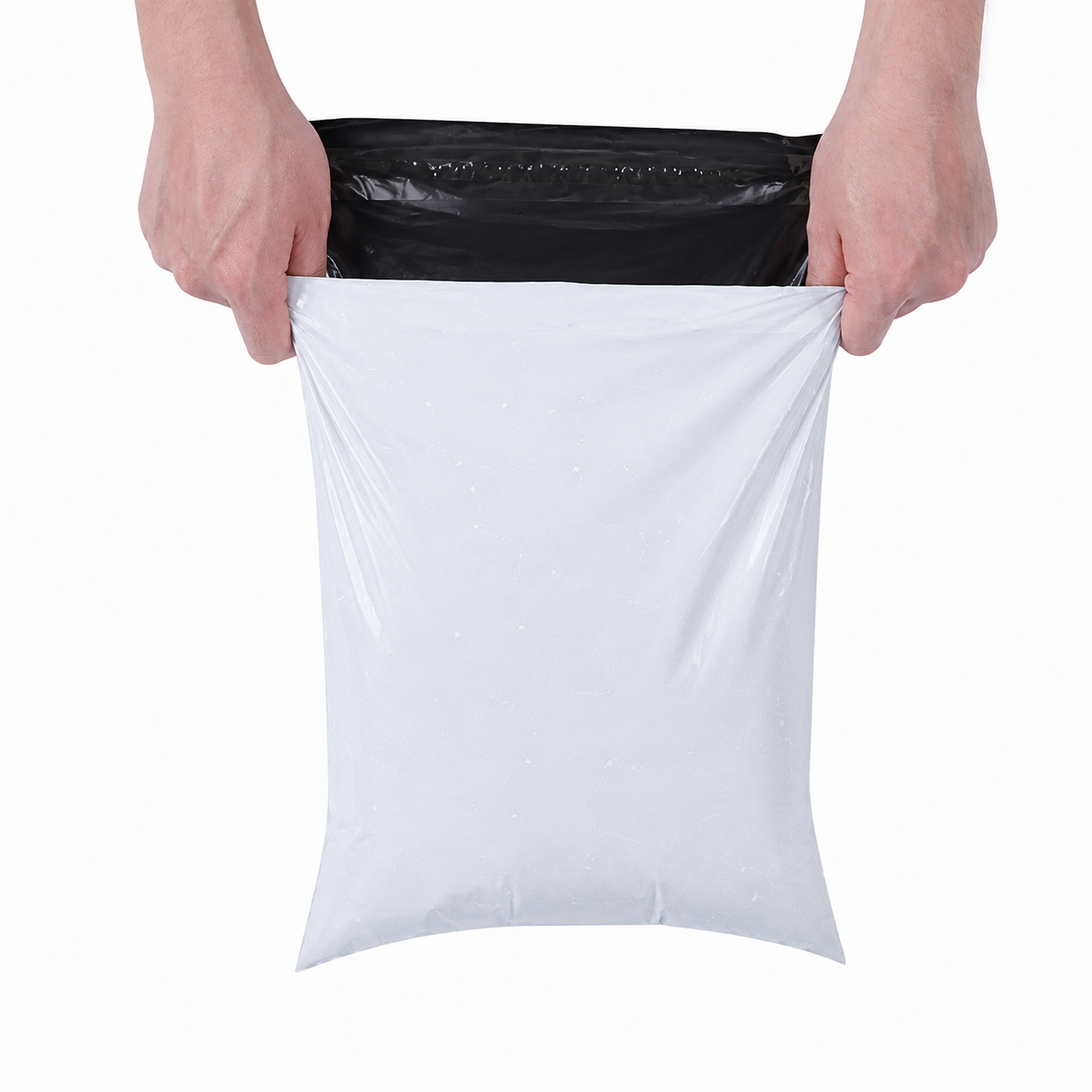 20 BOLSAS DE POLIETILENO PARA ENVIOS ECOMMERCE Y COURIER 51X35 CM BLANCO - EMBALAJE - 6