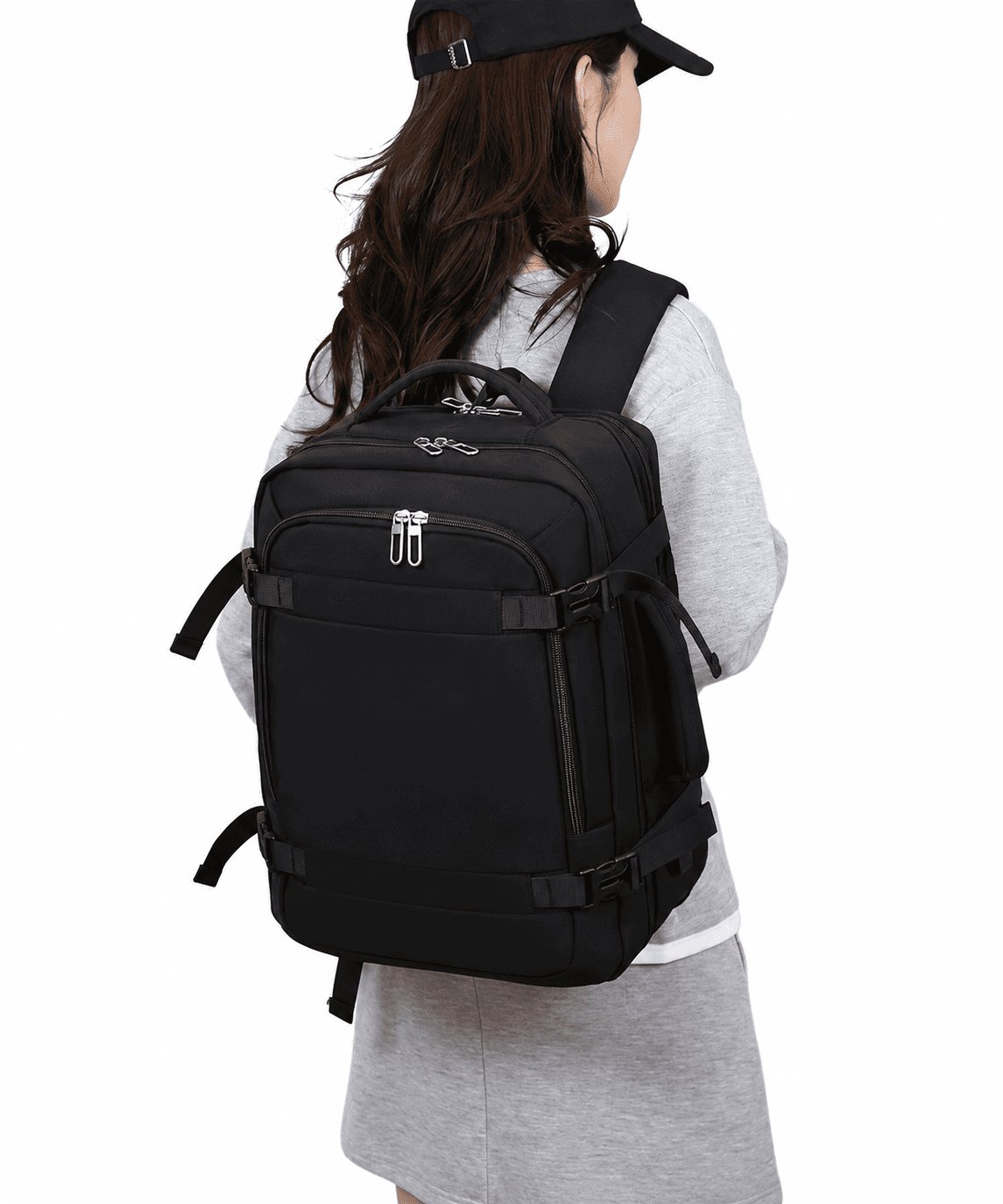 MOCHILA VIAJERA CABINERA 40X30X20CM MEDIDAS EUROPEAS EQUIPAJE DE MANO EXPANDIBLE - 2