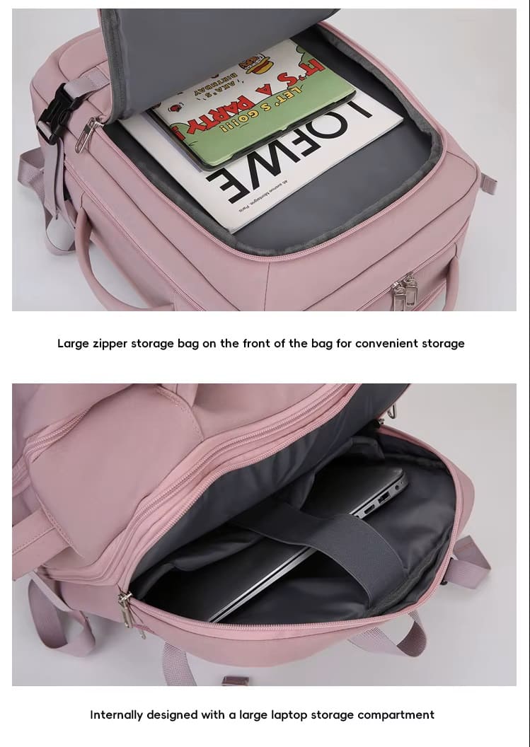 MOCHILA VIAJERA CABINERA 40X30X20CM MEDIDAS EUROPEAS EQUIPAJE DE MANO EXPANDIBLE - 6