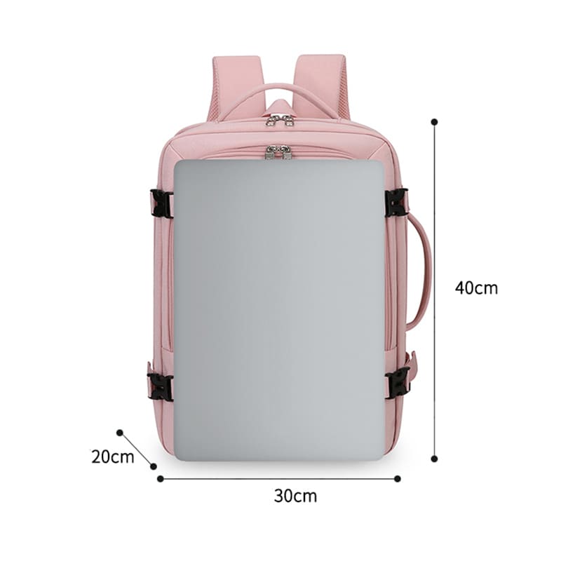 MOCHILA VIAJERA CABINERA 40X30X20CM MEDIDAS EUROPEAS EQUIPAJE DE MANO EXPANDIBLE - 7