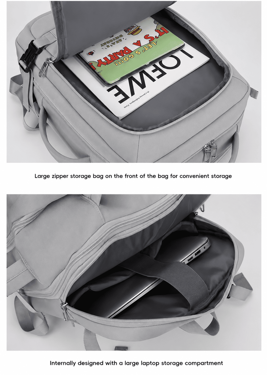 MOCHILA VIAJERA CABINERA 40X30X20CM MEDIDAS EUROPEAS EQUIPAJE DE MANO EXPANDIBLE - 7