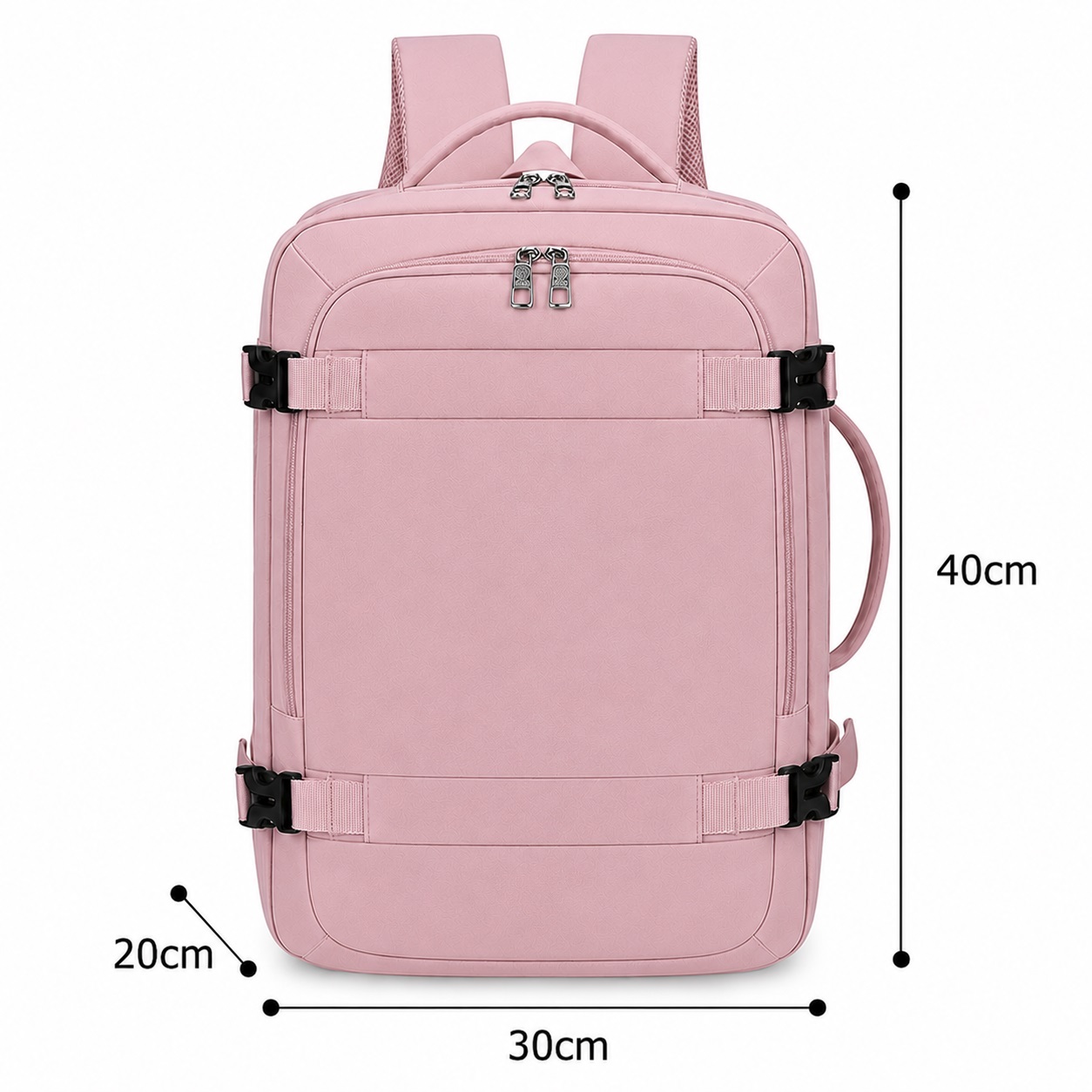 MOCHILA VIAJERA CABINERA 40X30X20CM MEDIDAS EUROPEAS EQUIPAJE DE MANO EXPANDIBLE - 9