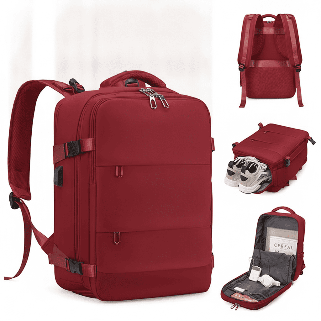MOCHILA VIAJERA EQUIPAJE DE MANO PORTALAPTOP MULTIFUNCIONAL - 2