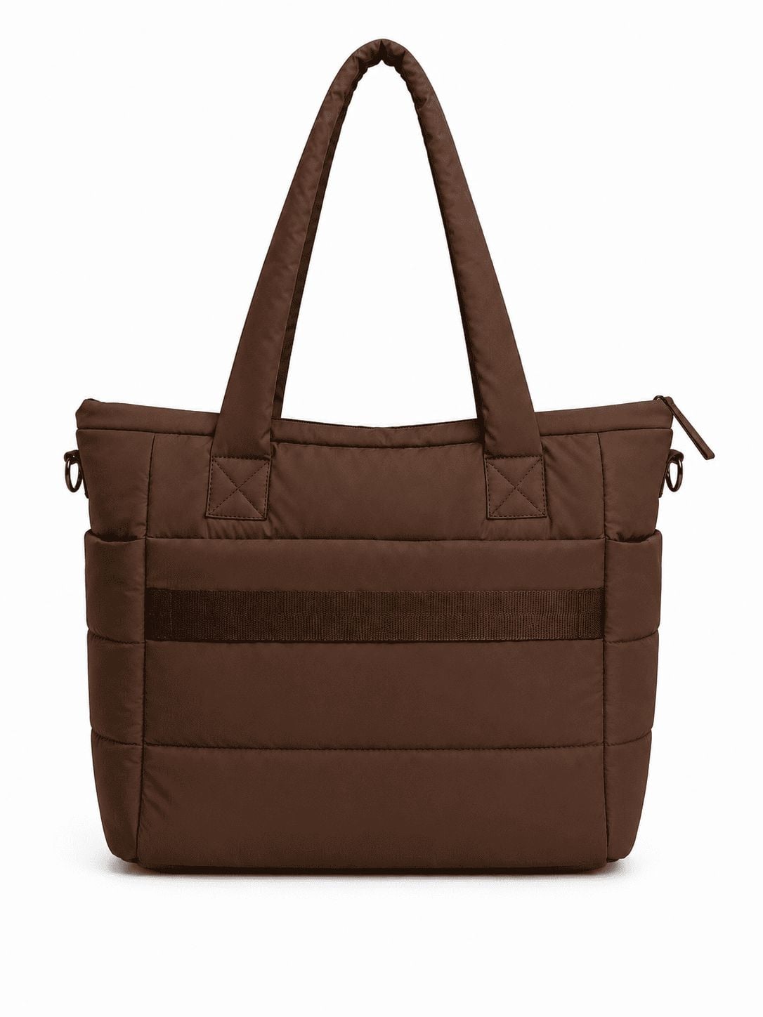 BOLSO PUFFER PORTALAPTOP, TOTE BAGS UNIVERSITARIO, EJECUTIVO Y VIAJE - HUESO - 5