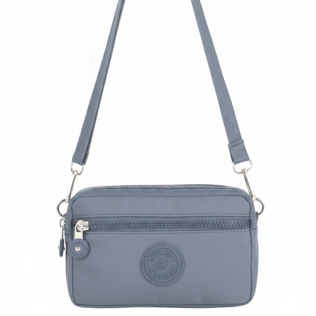 MORRAL DAILY MINI PARA DAMA RIÑONERA CARTERA - VERDE CEMENTO - 1