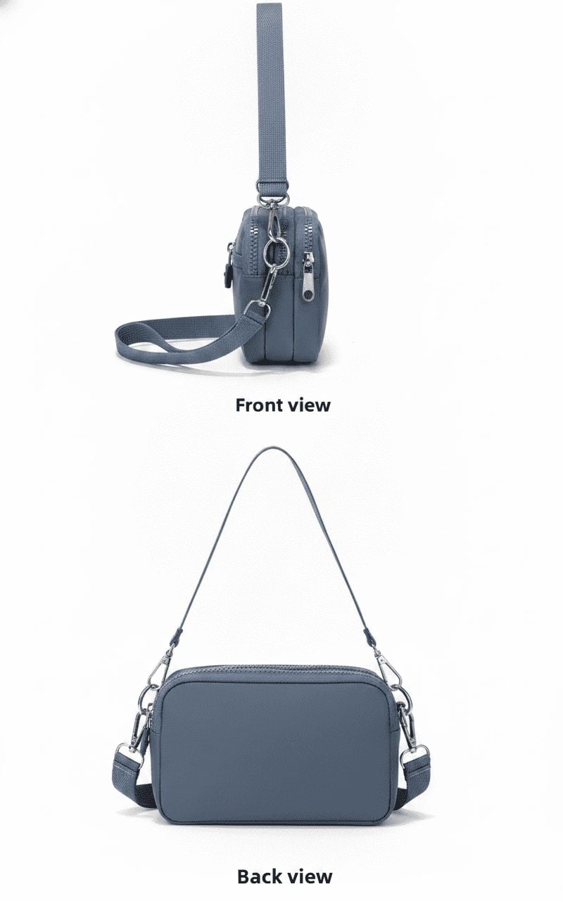 MORRAL DAILY MINI PARA DAMA RIÑONERA CARTERA - VERDE CEMENTO - 3