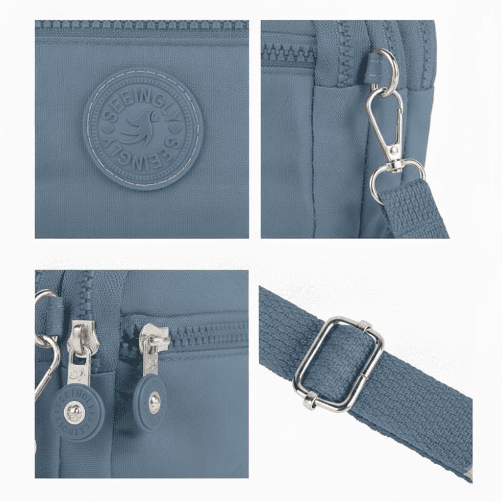 MORRAL DAILY MINI PARA DAMA RIÑONERA CARTERA - VERDE CEMENTO - 4
