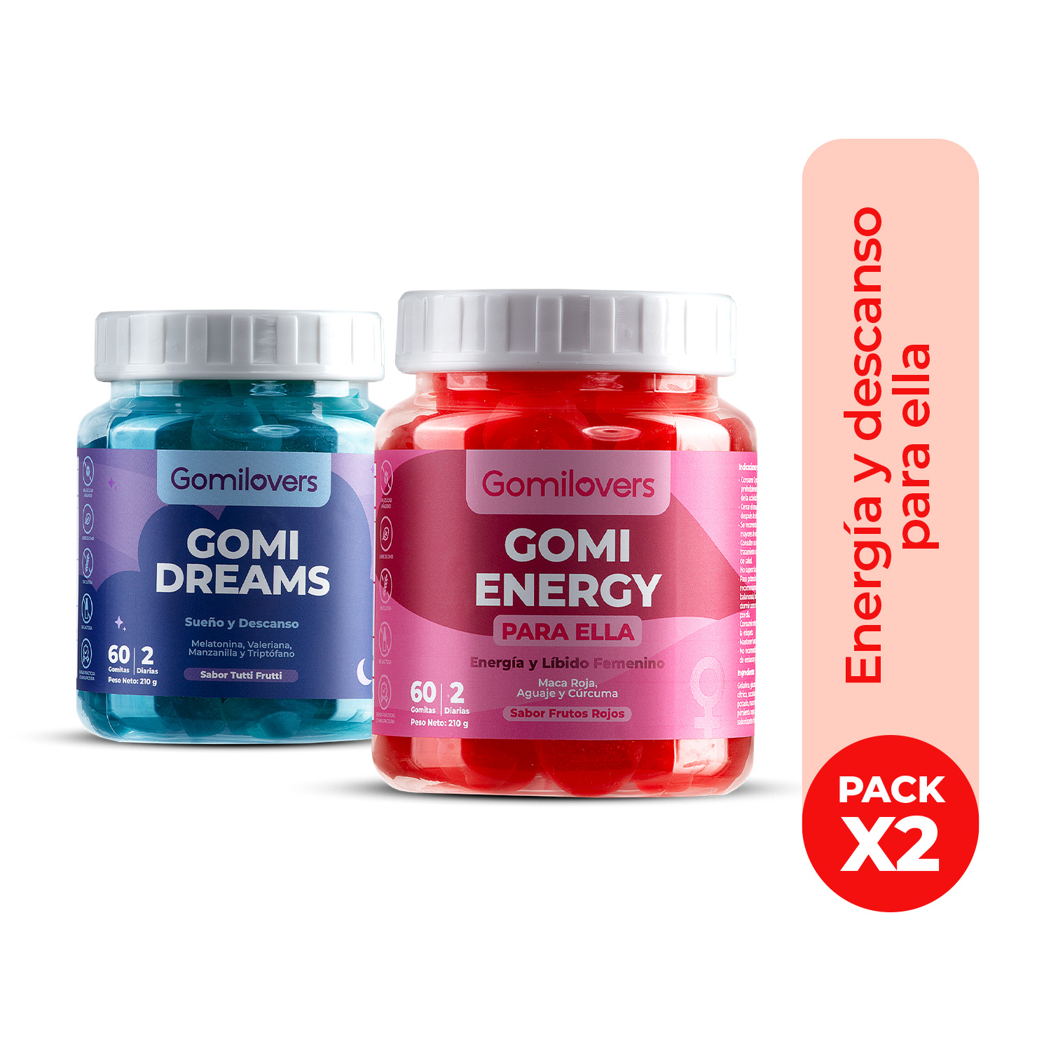 GOMITAS PACK ENERGÍA Y DESCANSO PARA ELLA - 1