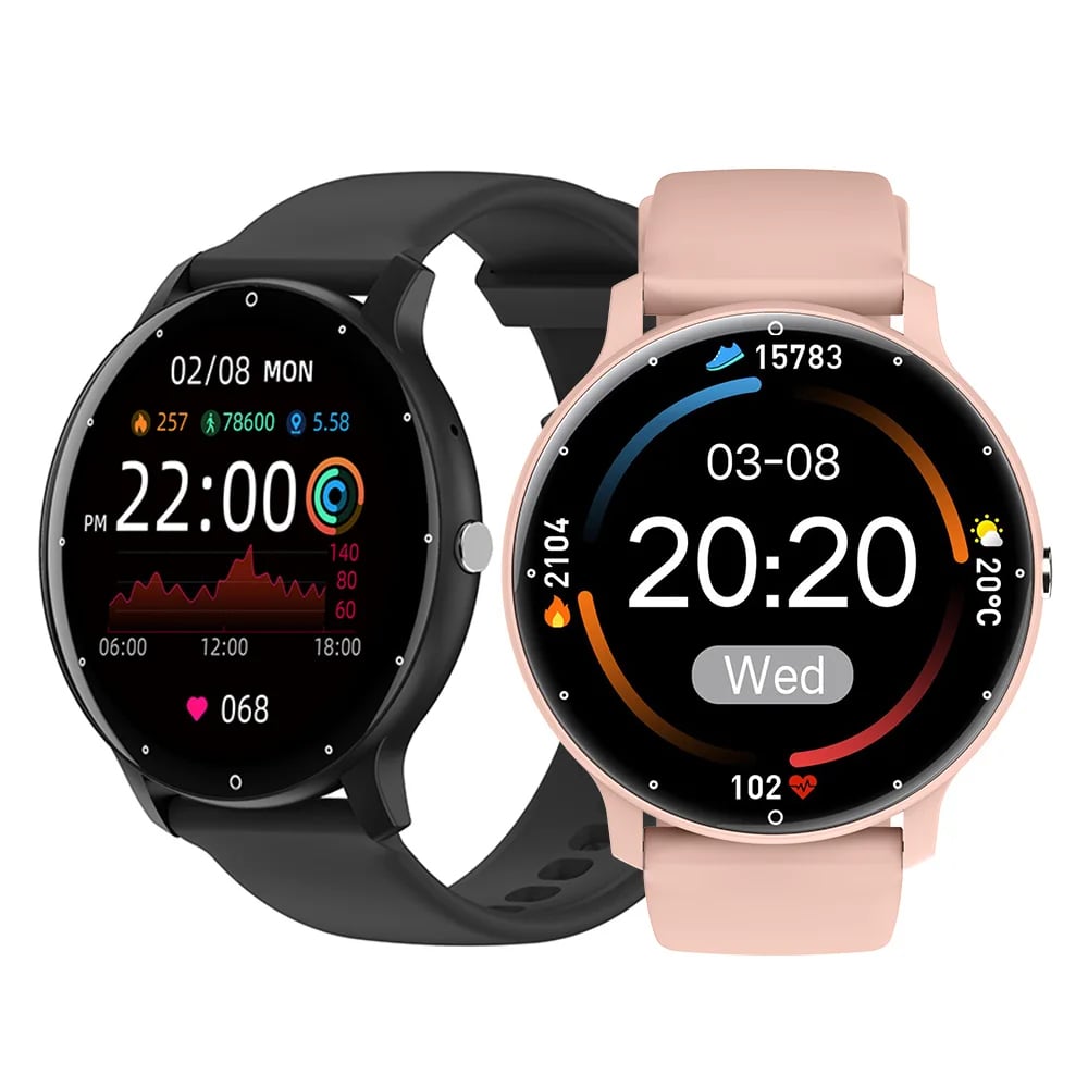 RELOJ INTELIGENTE SMARTWATCH ZL02 REDONDO UNISEX LLAMADAS BLUETOOTH FITNESS COLOR NEGRO - 3