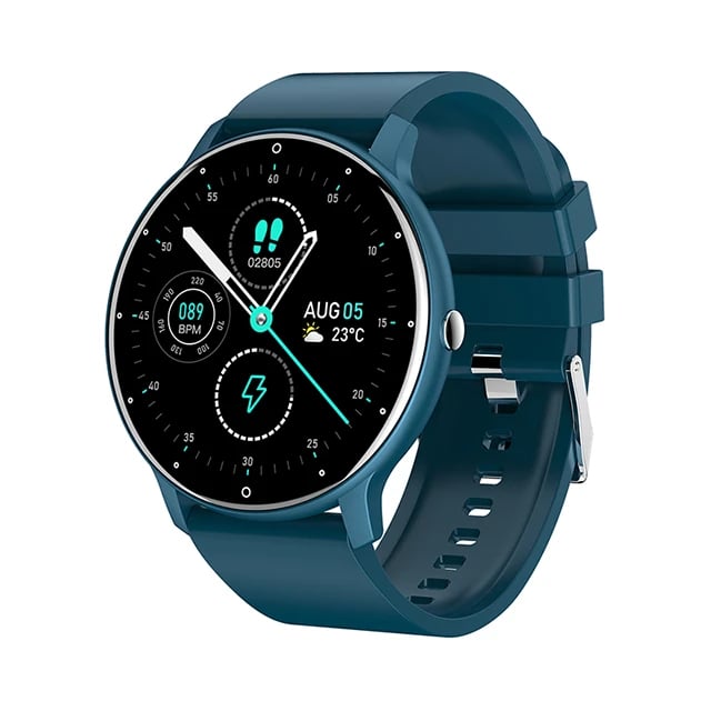 RELOJ INTELIGENTE SMARTWATCH ZL02 REDONDO UNISEX LLAMADAS BLUETOOTH FITNESS COLOR NEGRO - 8