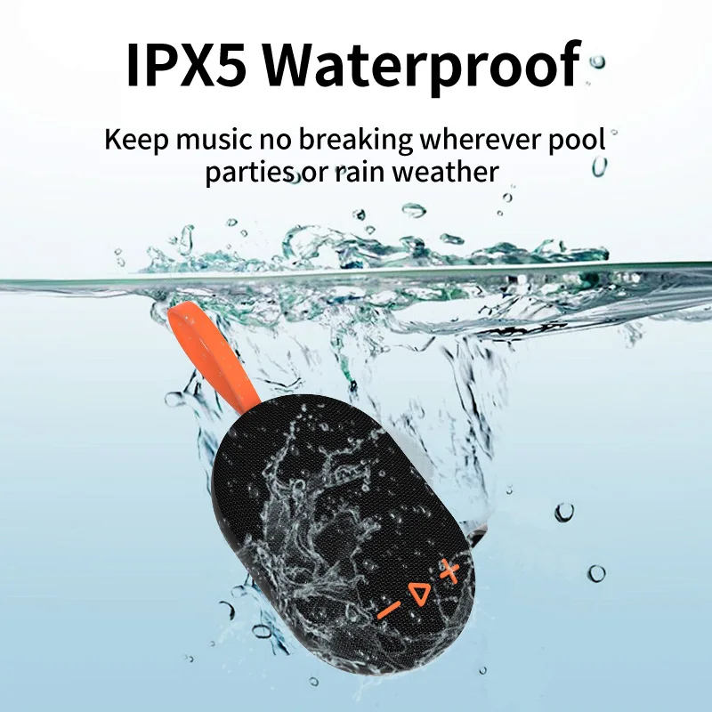 PARLANTE BLUETOOTH EBS-312 MINI MAGNETICO HIFI IMPERMEABLE IPX5 CON MODO TWS PARA DEPORTES Y EXTERIORES - 4
