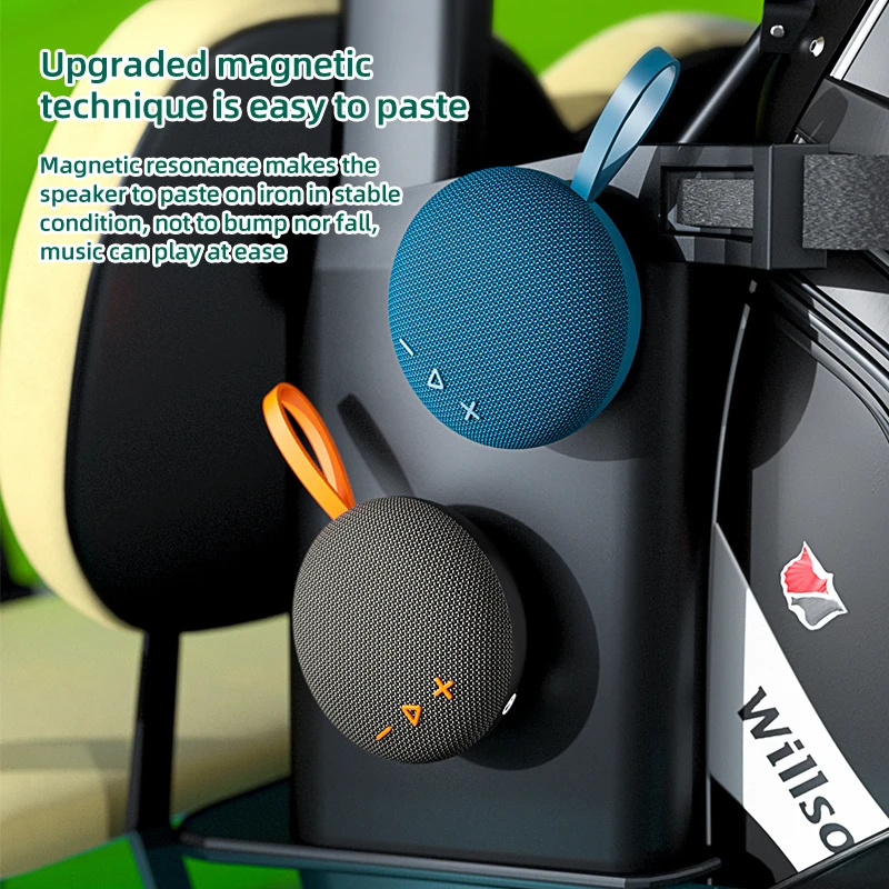 PARLANTE BLUETOOTH EBS-313 MINI BOOMBOX MAGNETICO IMPERMEABLE IPX6 CON GRAVES PROFUNDOS Y MODO TWS - 3