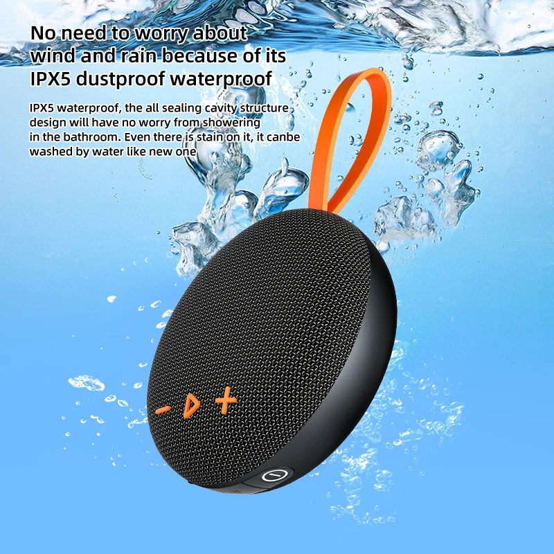 PARLANTE BLUETOOTH EBS-313 MINI BOOMBOX MAGNETICO IMPERMEABLE IPX6 CON GRAVES PROFUNDOS Y MODO TWS - 4