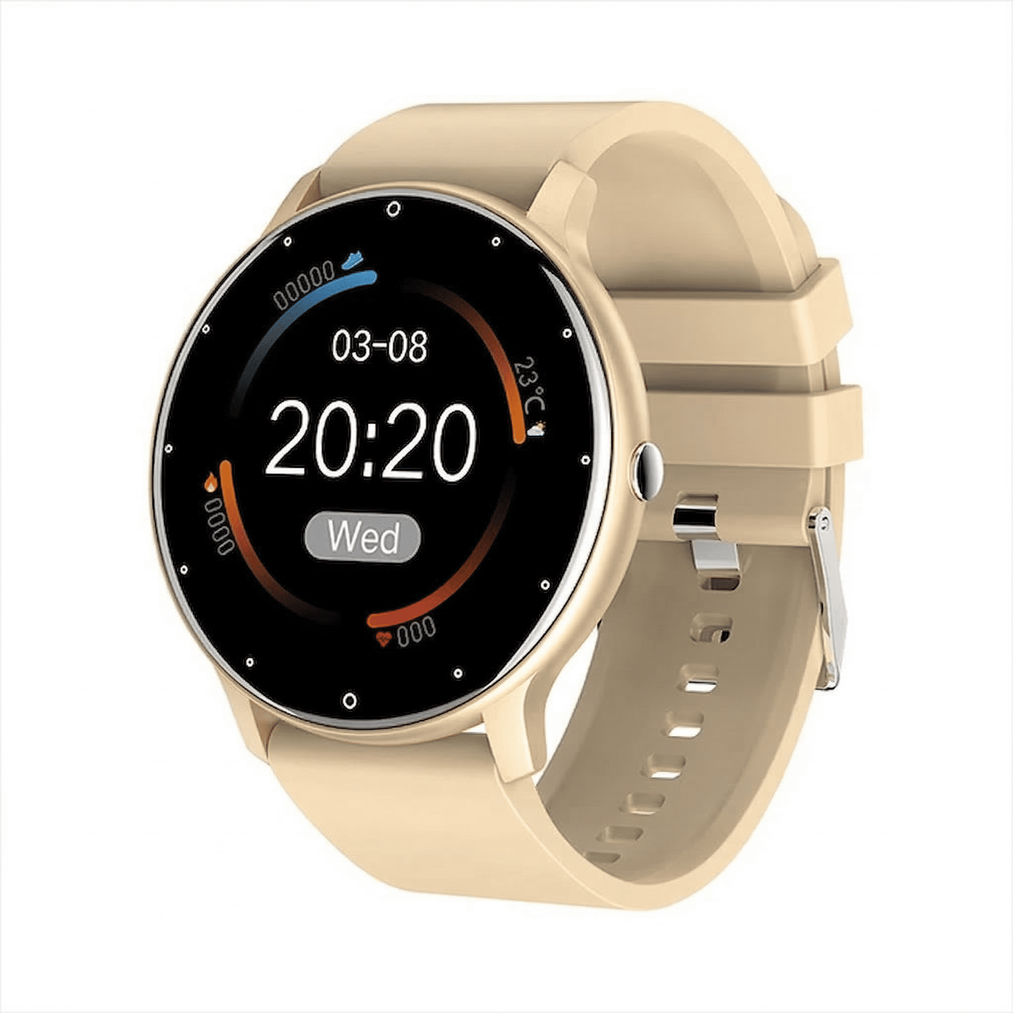 RELOJ INTELIGENTE SMARTWATCH ZL02 REDONDO UNISEX LLAMADAS BLUETOOTH FITNESS - 1