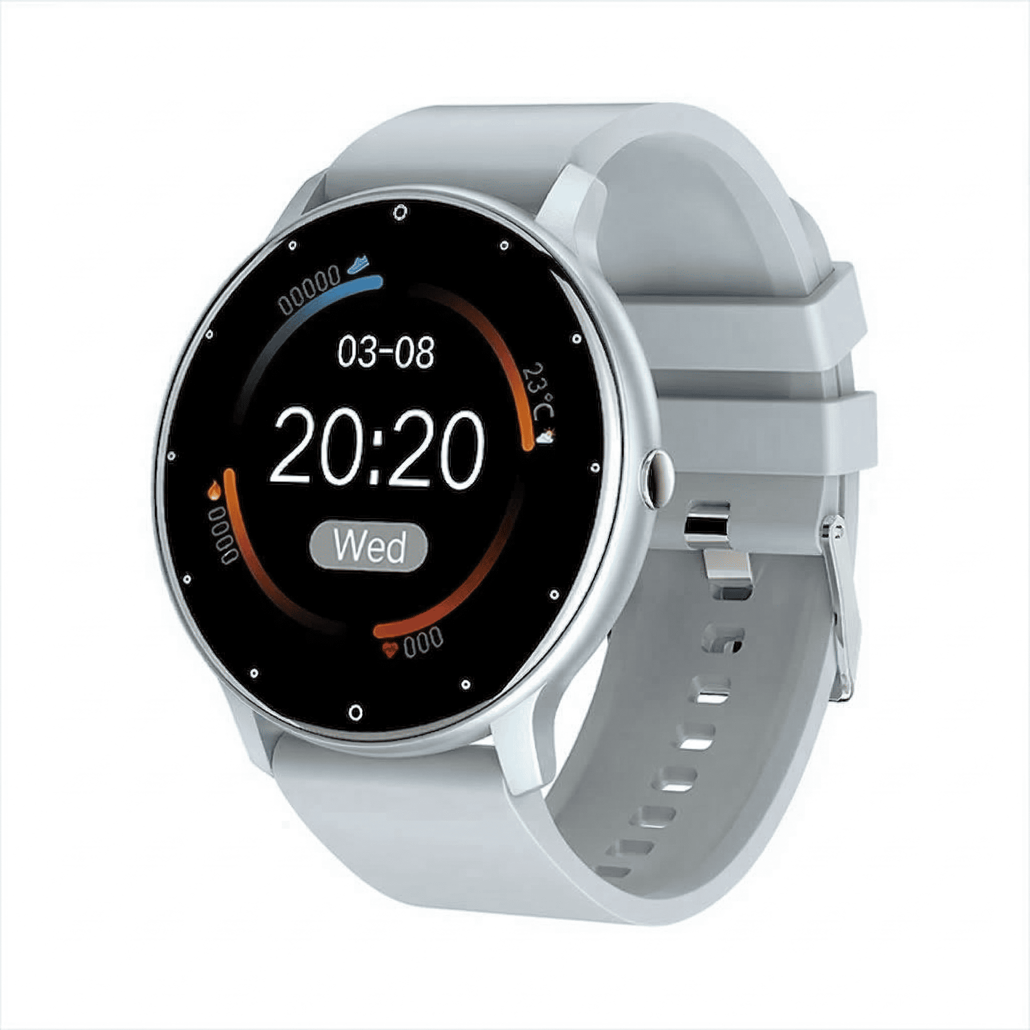 RELOJ INTELIGENTE SMARTWATCH ZL02 REDONDO UNISEX LLAMADAS BLUETOOTH FITNESS - 2