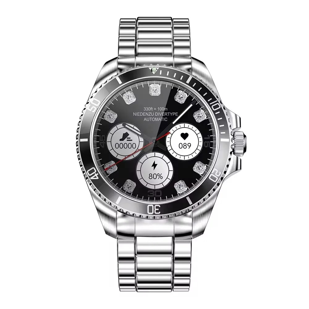 RELOJ INTELIGENTE SMARTWATCH R1 UNISEX REDONDO CON PANTALLA AMOLED MONITOR DE SALUD Y RESISTENCIA AL AGUA - 2