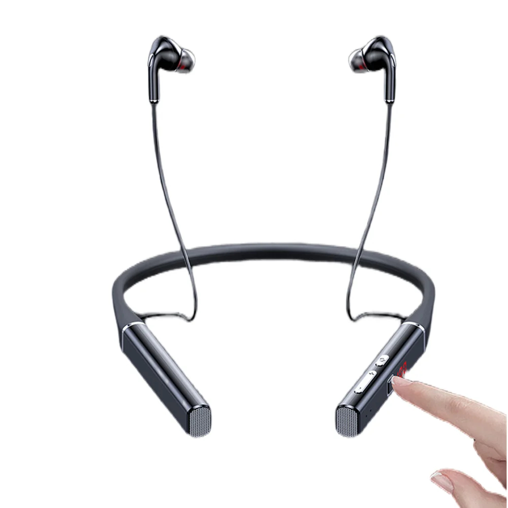 AUDÍFONOS DEPORTIVOS BLUETOOTH S720 NECKBAND BATERÍA 100H CON LECTOR DE TARJETA SD PARA HOMBRE Y MUJER COLOR NEGRO - 6