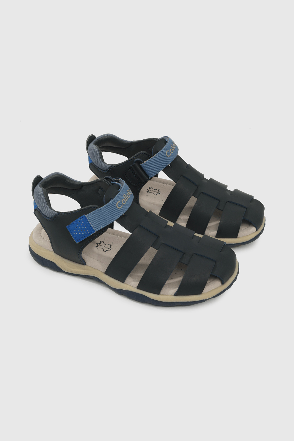 SANDALIA CASUAL COLLOKY KID NIÑO AZUL - 1