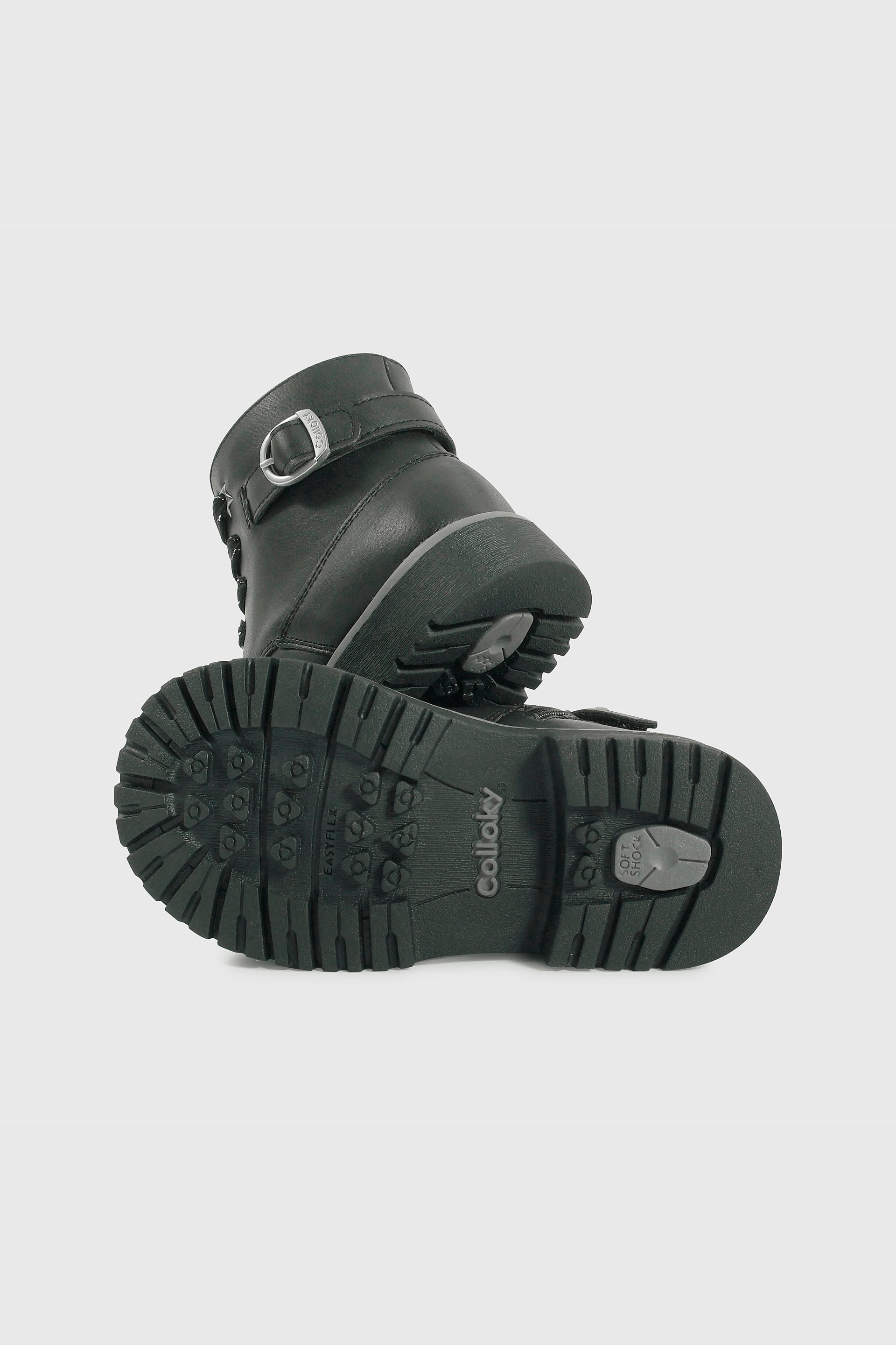 BOTÍN CASUAL COLLOKY CAMINANTE NIÑA NEGRO - 3