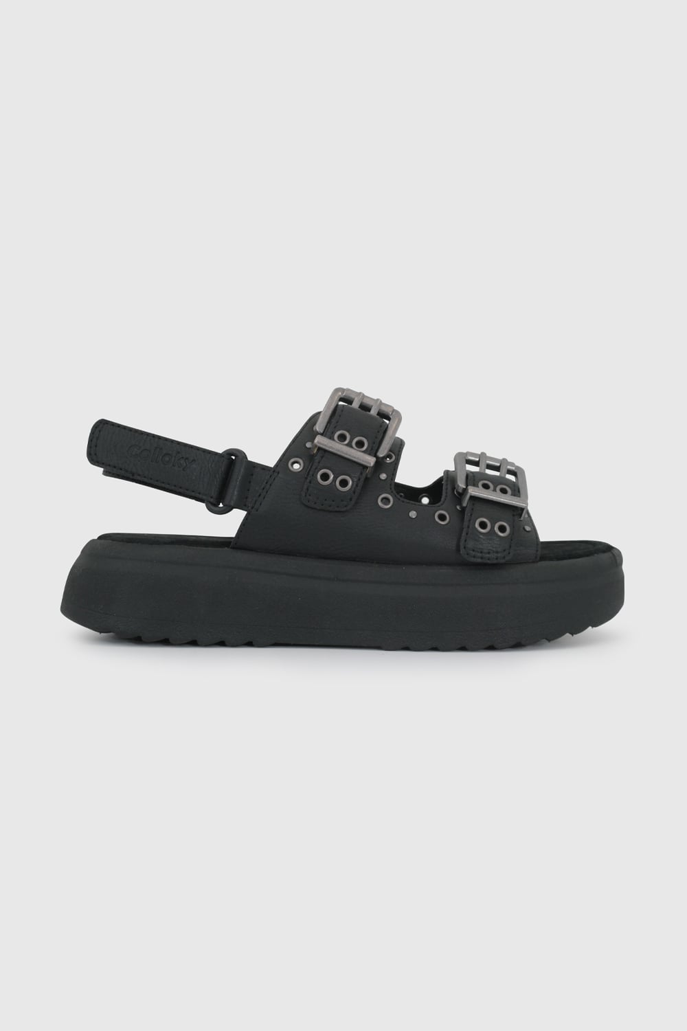 SANDALIA CASUAL COLLOKY KID NIÑA NEGRO - 2