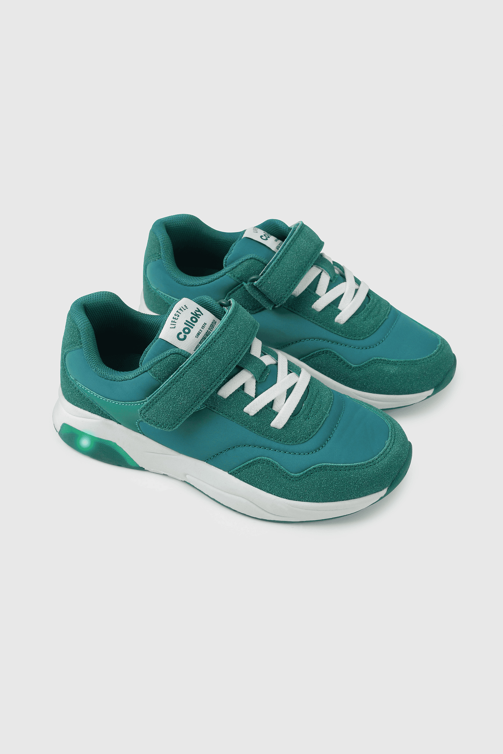 ZAPATILLA LUCES COLLOKY KID NIÑO VERDE - 1